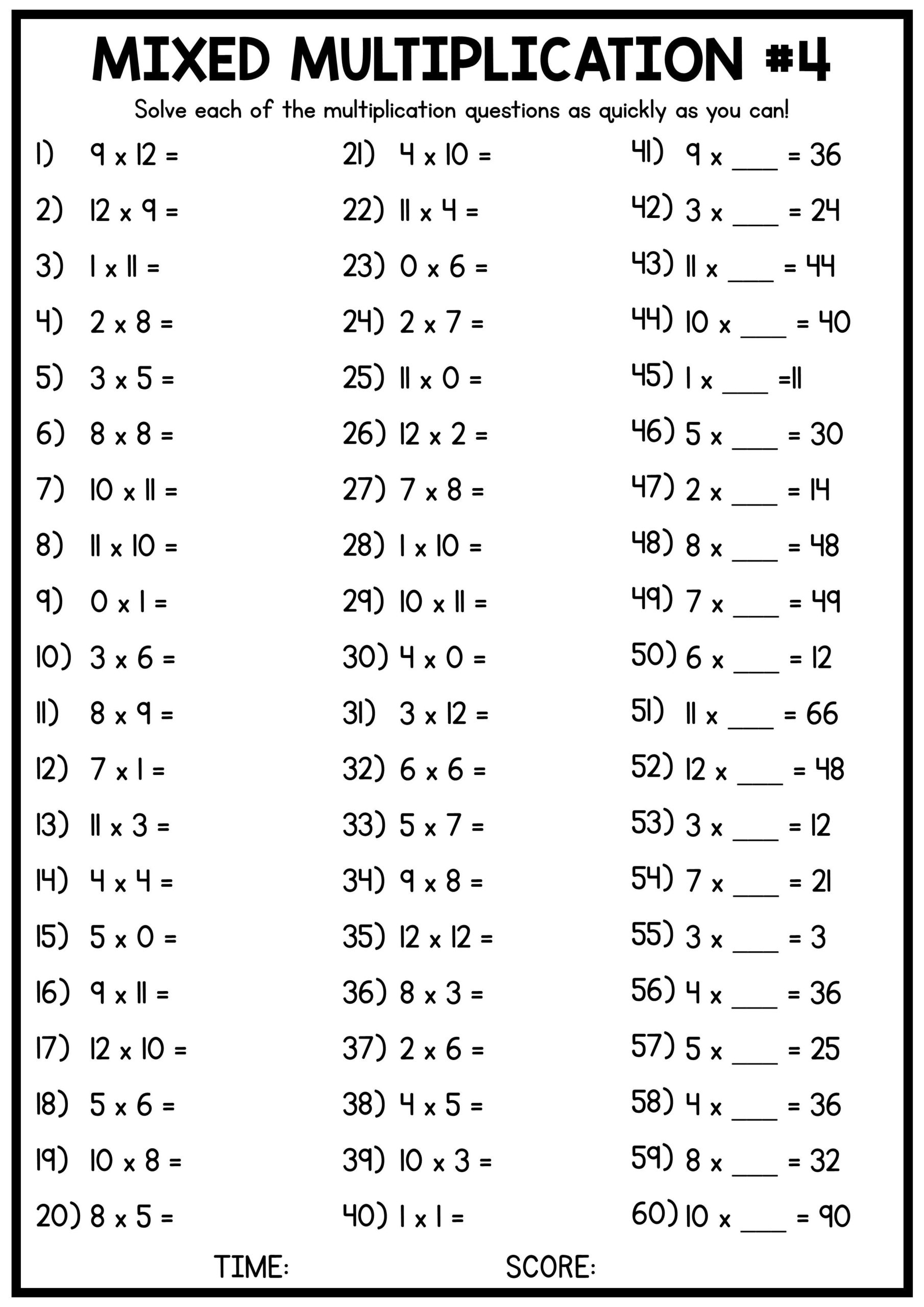 Pin On Study Mixed Times Tables Worksheets Gradesfirst