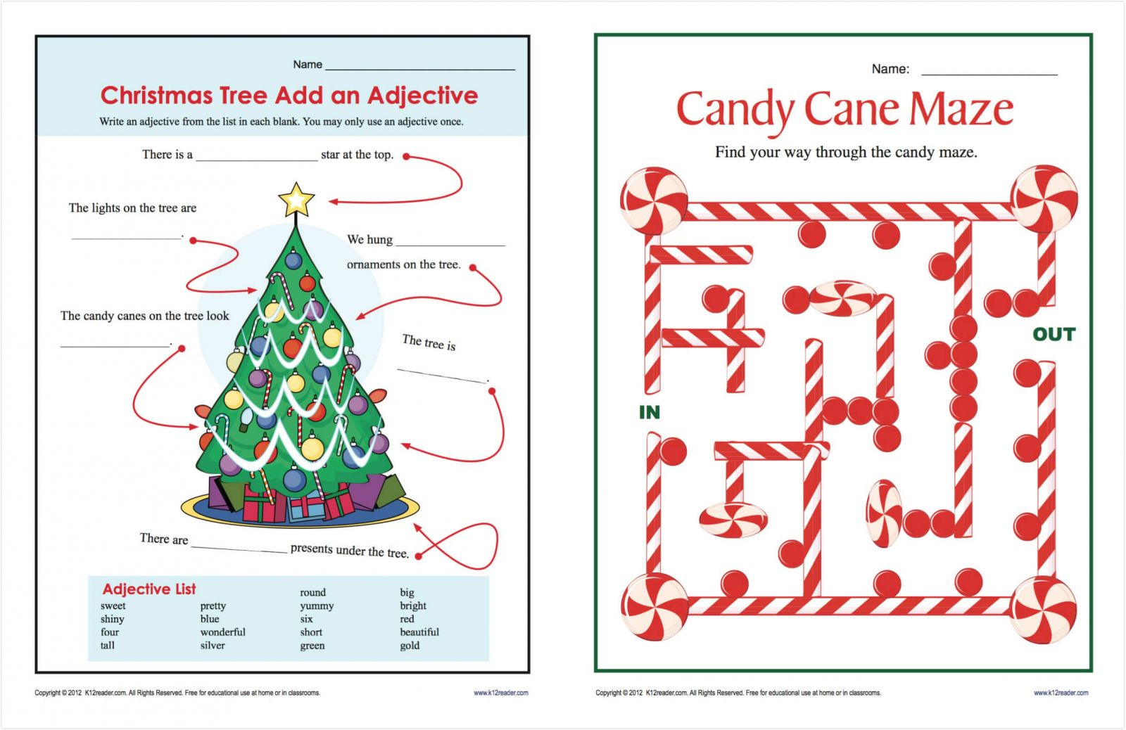 Popular Christmas Worksheets Pdf For Free Print And