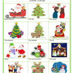 Prepositions - Christmas - English Esl Worksheets For