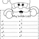 Print Out Christmas Wish List To Santa Write Template | Kids