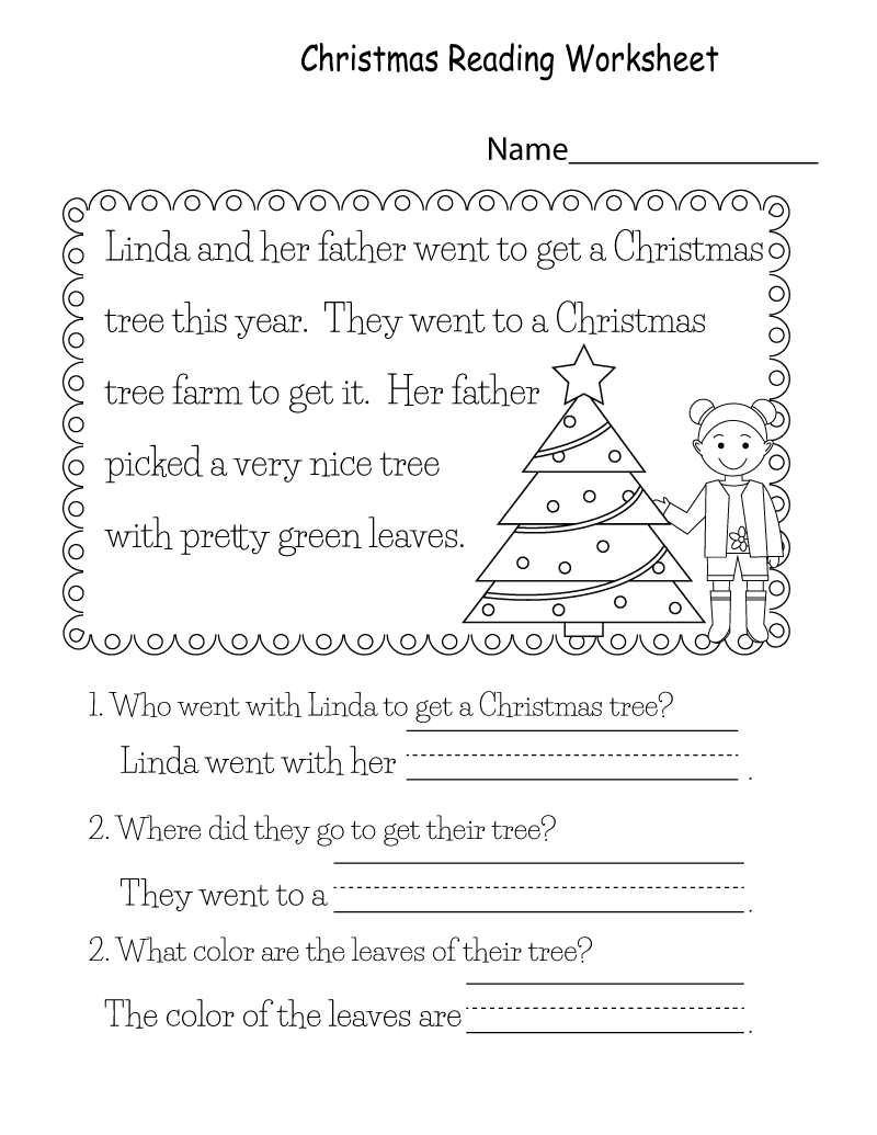 free-christmas-comprehension-worksheets-tracinglettersworksheets