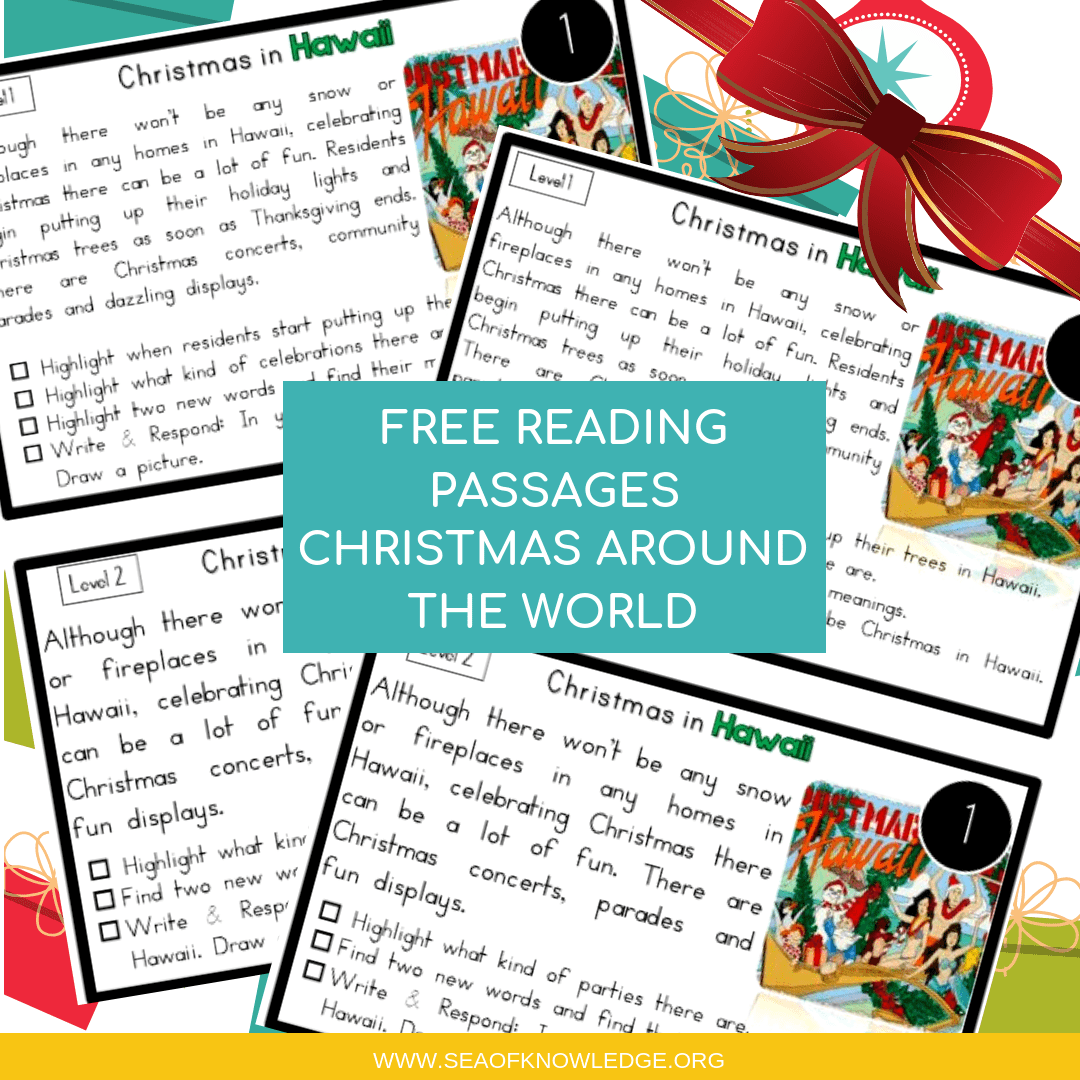 Reading Comprehension Passages Christmas Around The World
