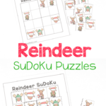 Reindeer Sudoku Puzzles - Christmas Logic Fun - Royal Baloo
