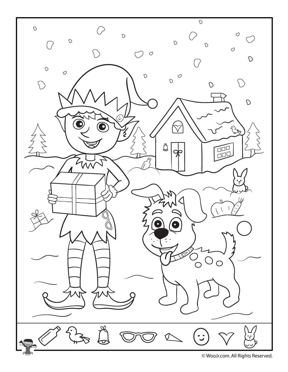 Santa&amp;#039;s Helpers Christmas Hidden Picture Page | Woo! Jr