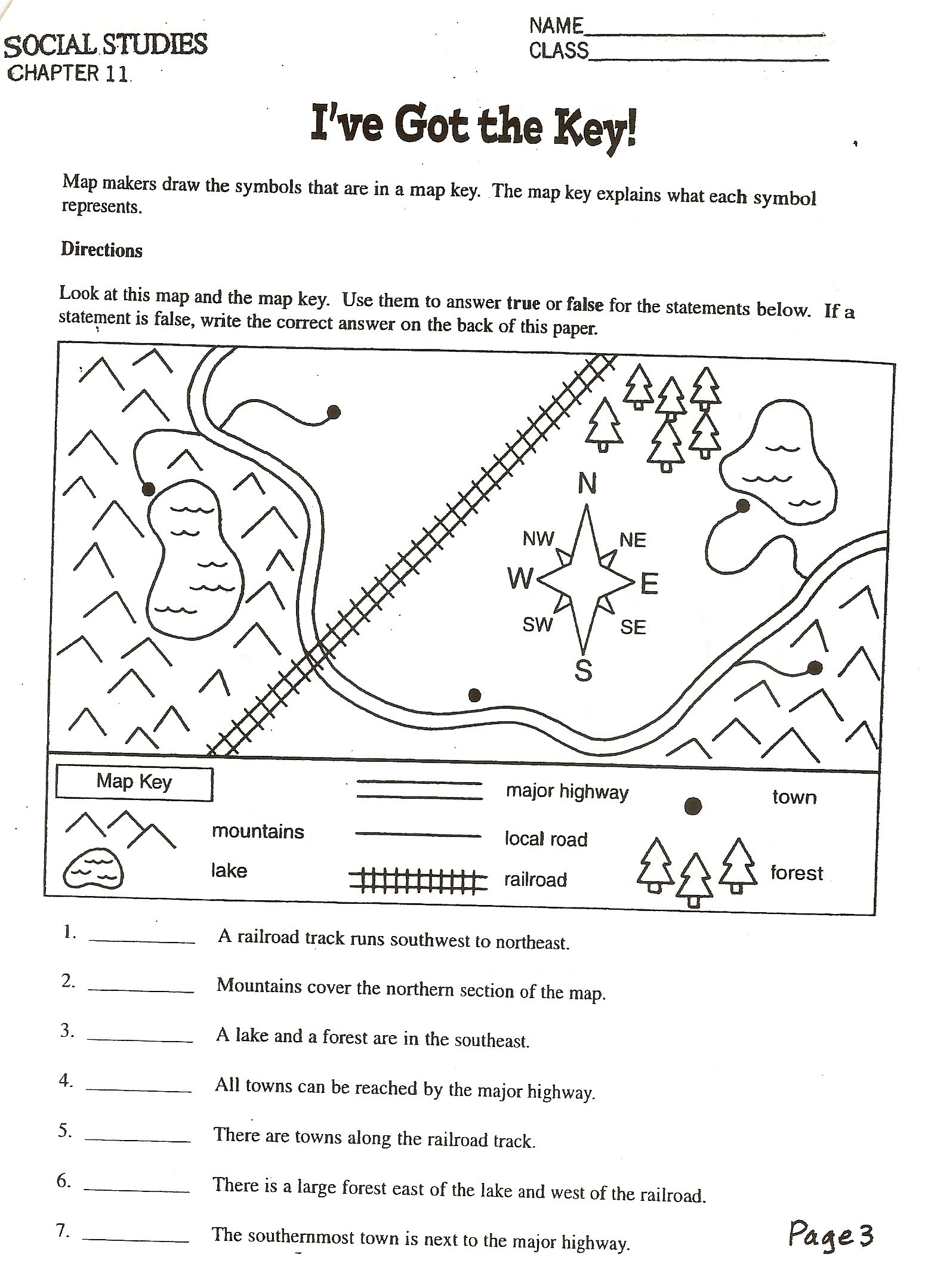 Social Studies Skills With Images Worksheets Free Map