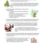 Spanish Christmas Traditions - English Esl Worksheets For
