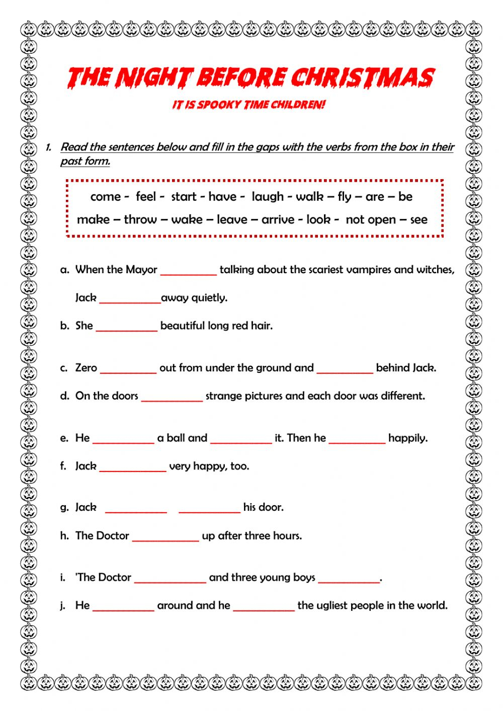 The Nightmare Before Christmas Worksheet Pdf TracingLettersWorksheets