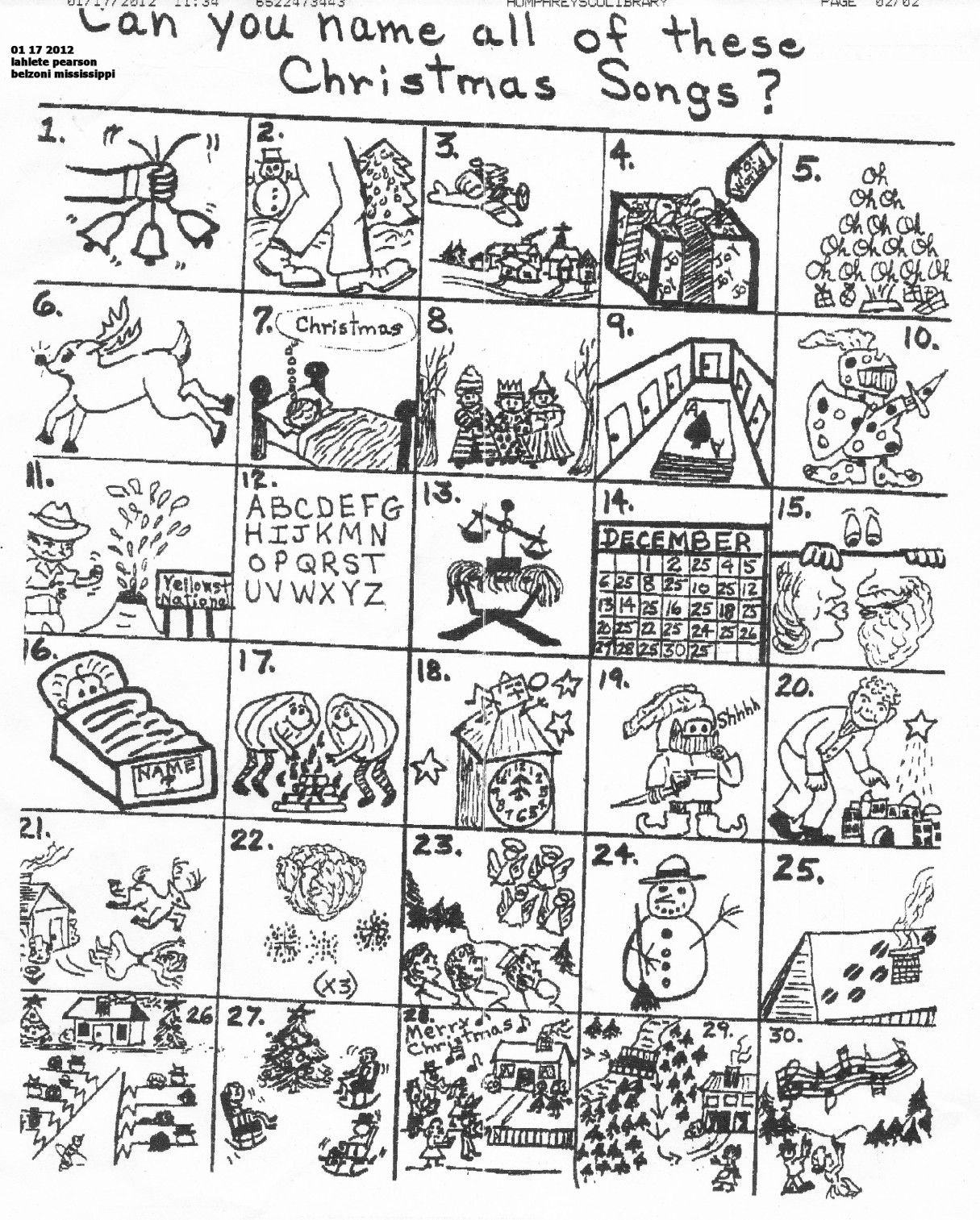 The Original Puzzle | Christmas Puzzles Printables