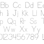 Trace Font For Kids | P. J. Cassel | Fontspace