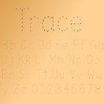 Trace Font | Kids Fonts | Fontspace