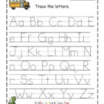 Traceable Alphabet Free Printable Letter Worksheets
