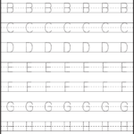 Tracing Worksheets Preschool Free Alphabet