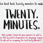 Twenty Minutes - A Free Brushed Handwriting Font. On Behance