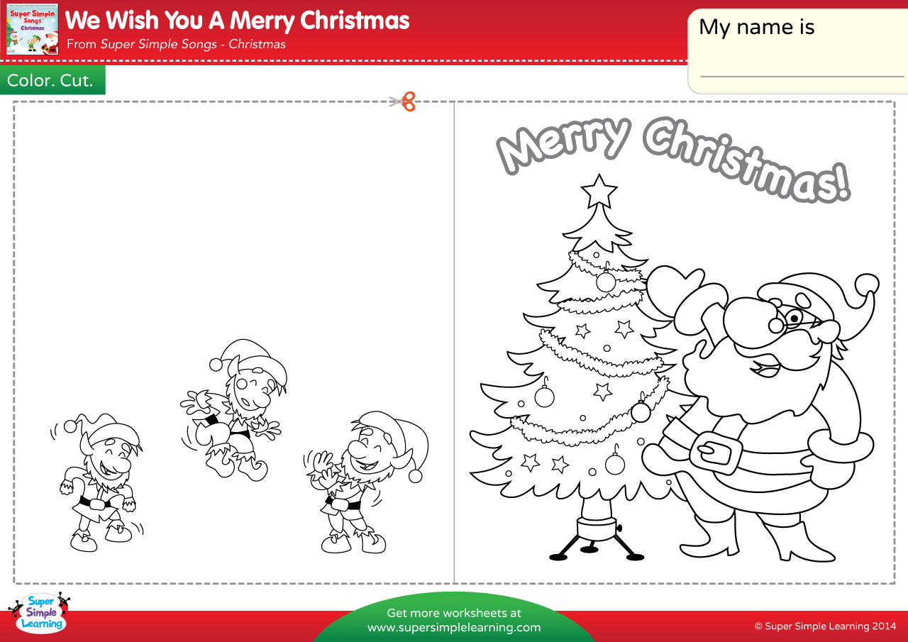 We Wish You A Merry Christmas Worksheet - Make A Chirstmas