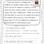 Worksheet ~ Page With Images Christmas Reading Passages