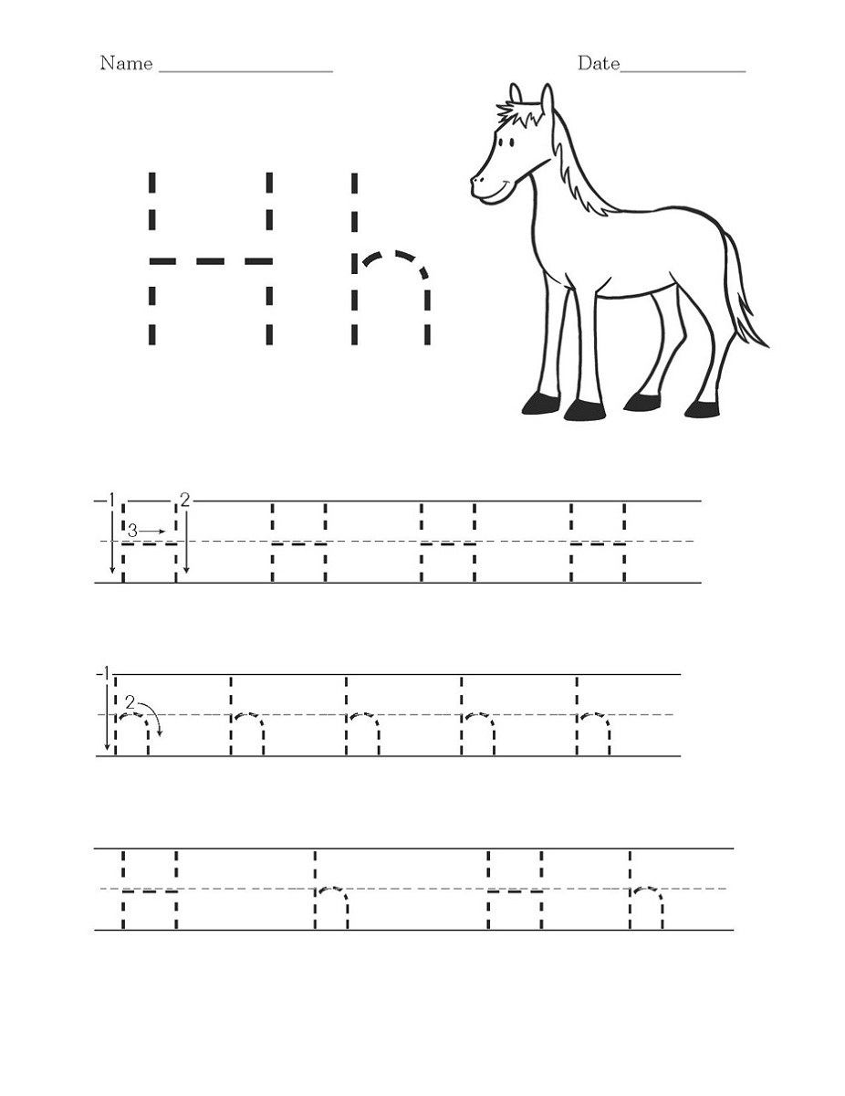 Worksheets To Print | Letter H Worksheets, Preschool Letters