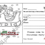 Writing - Christmas Card - Esl Worksheetepi_Nda