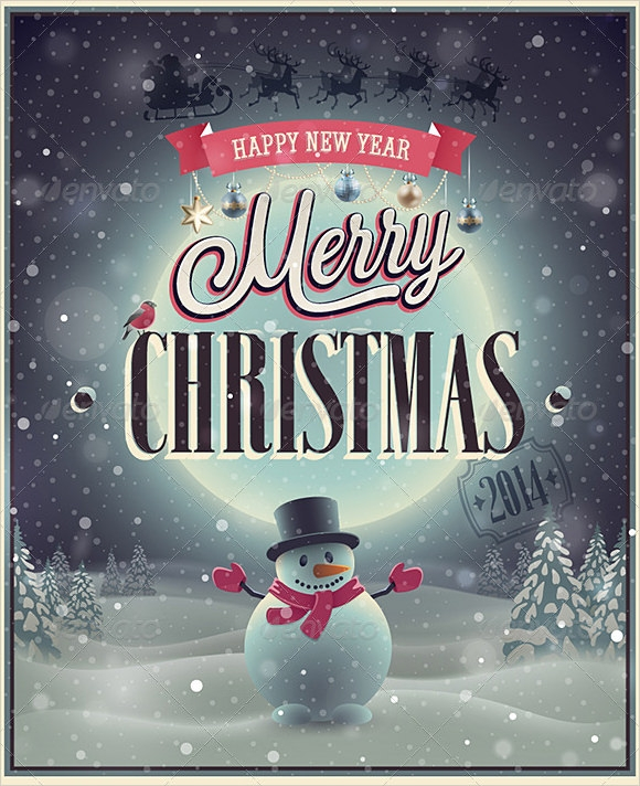 19 Amazing Christmas Poster Templates To Download Sample 