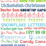25 Christmas FREE Fonts How To Nest For Less