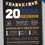 Chalkboard Banner Class Reunion Invitation Digital File