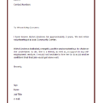 Character Reference Letter Template ALL DOCS