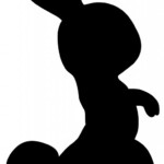 Easter Bunny Silhouette Image The Graphics Fairy