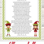 Elf On The Shelf Story FREE Printable Poem Elf On The