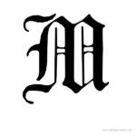 English Gothic Font Alphabet M Dise o De Branding