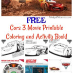 FREE Cars 3 Movie Printable Coloring Pages And Activity