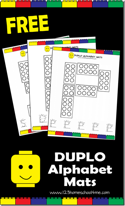 FREE Duplo Alphabet Mats Free Homeschool Deals