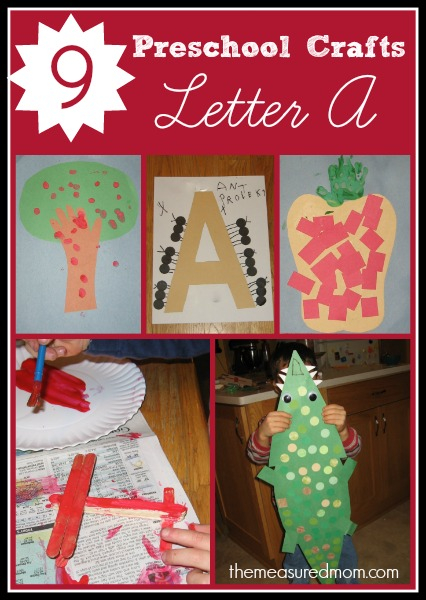 Letter A Crafts For Preschoolers The Measured Mom