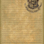Letter Paper Design Harry Potter