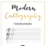 Modern Calligraphy Practice Sheet Downloadable
