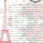 Paris Themed Romantic Letter Paper Stationery Paper