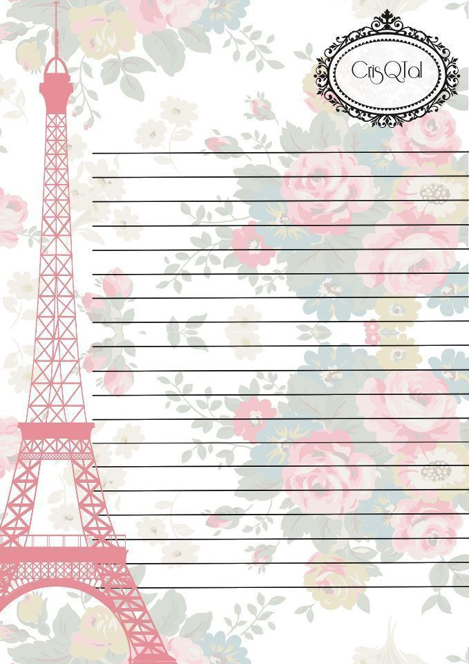 Paris Themed Romantic Letter Paper Stationery Paper 