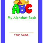 Printable My Alphabet Book Cover Alphabet Book