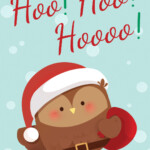 Santa Owl Christmas Card Free Greetings Island