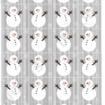 Snowman Christmas Paper Chain Template Printable Pdf Download