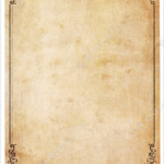 Texture Blank Antique Paper With Vintage Border Stock