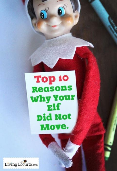 Top 10 Reasons Why Your Elf On The Shelf Did Not Move 