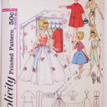 Vintage Simplicity Pattern 4883 Twelve Inch Barbie Style D