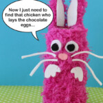 Yarn Easter Bunny Craft For Kids Using Cardboard Tubes
