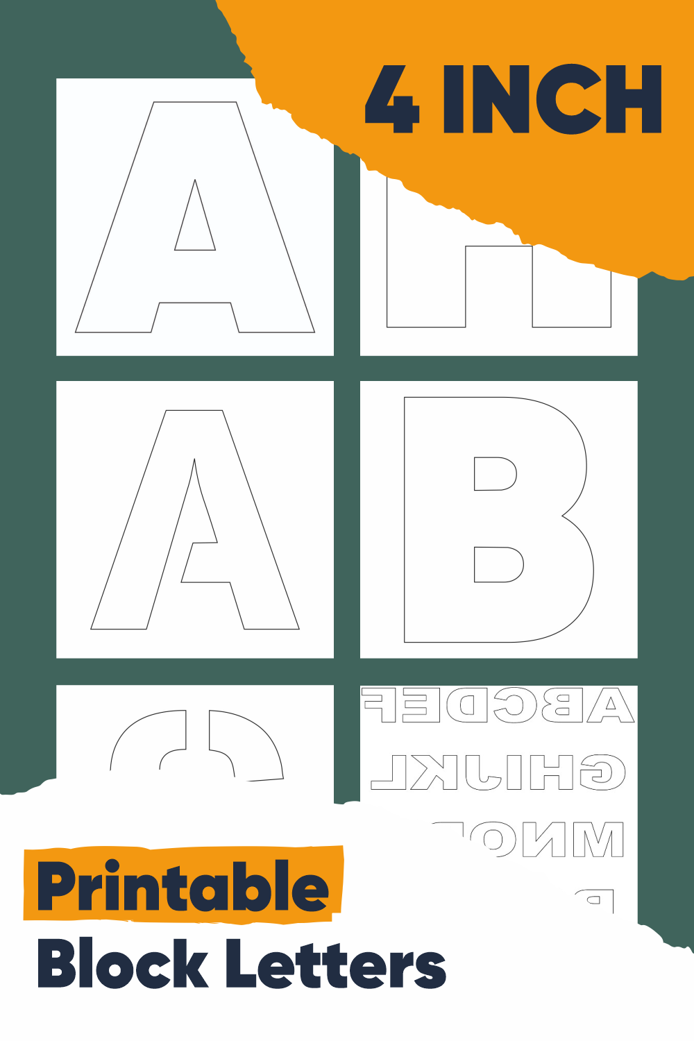10 Best 4 Inch Printable Block Letters Printablee