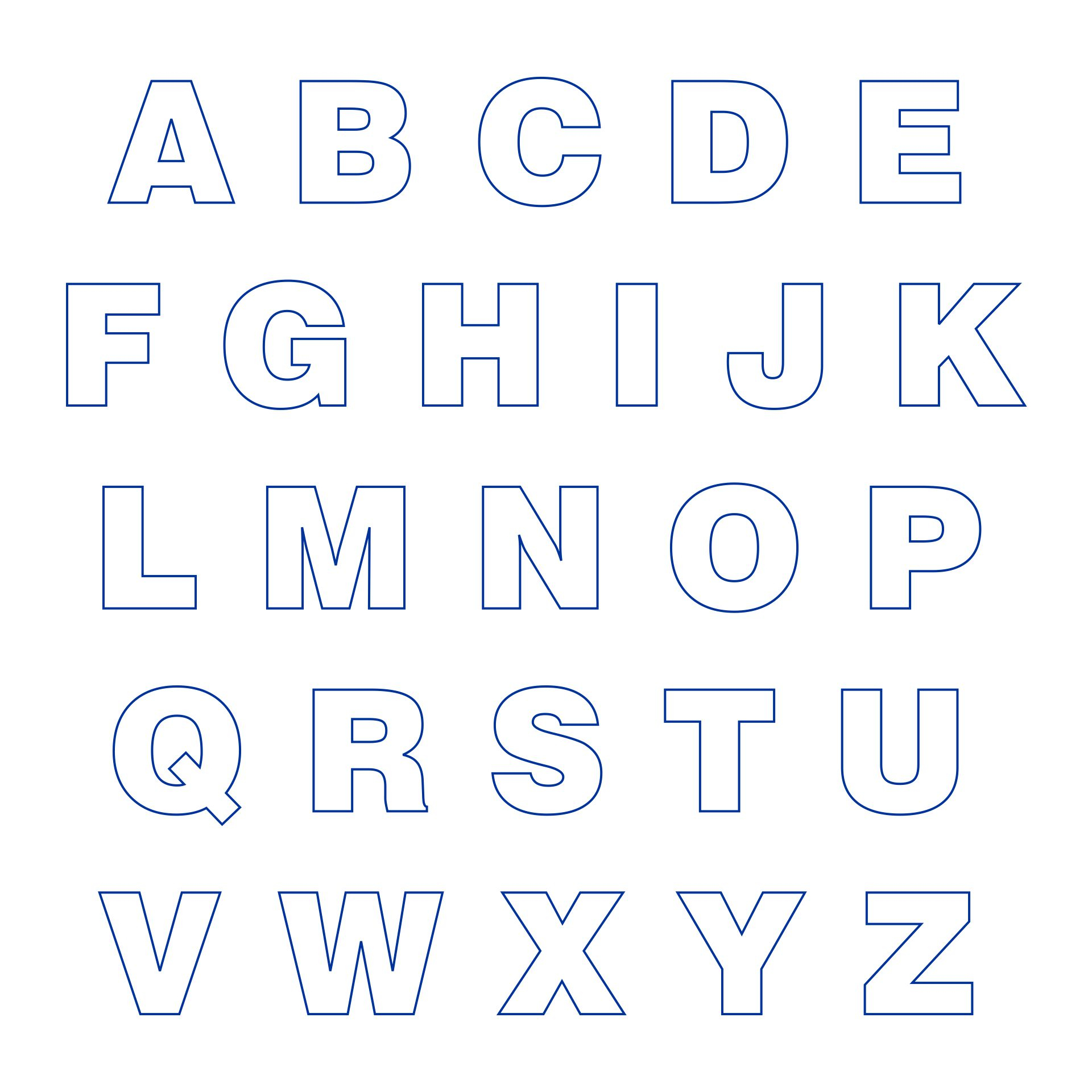 10 Best Big Printable Cut Out Letters Printablee