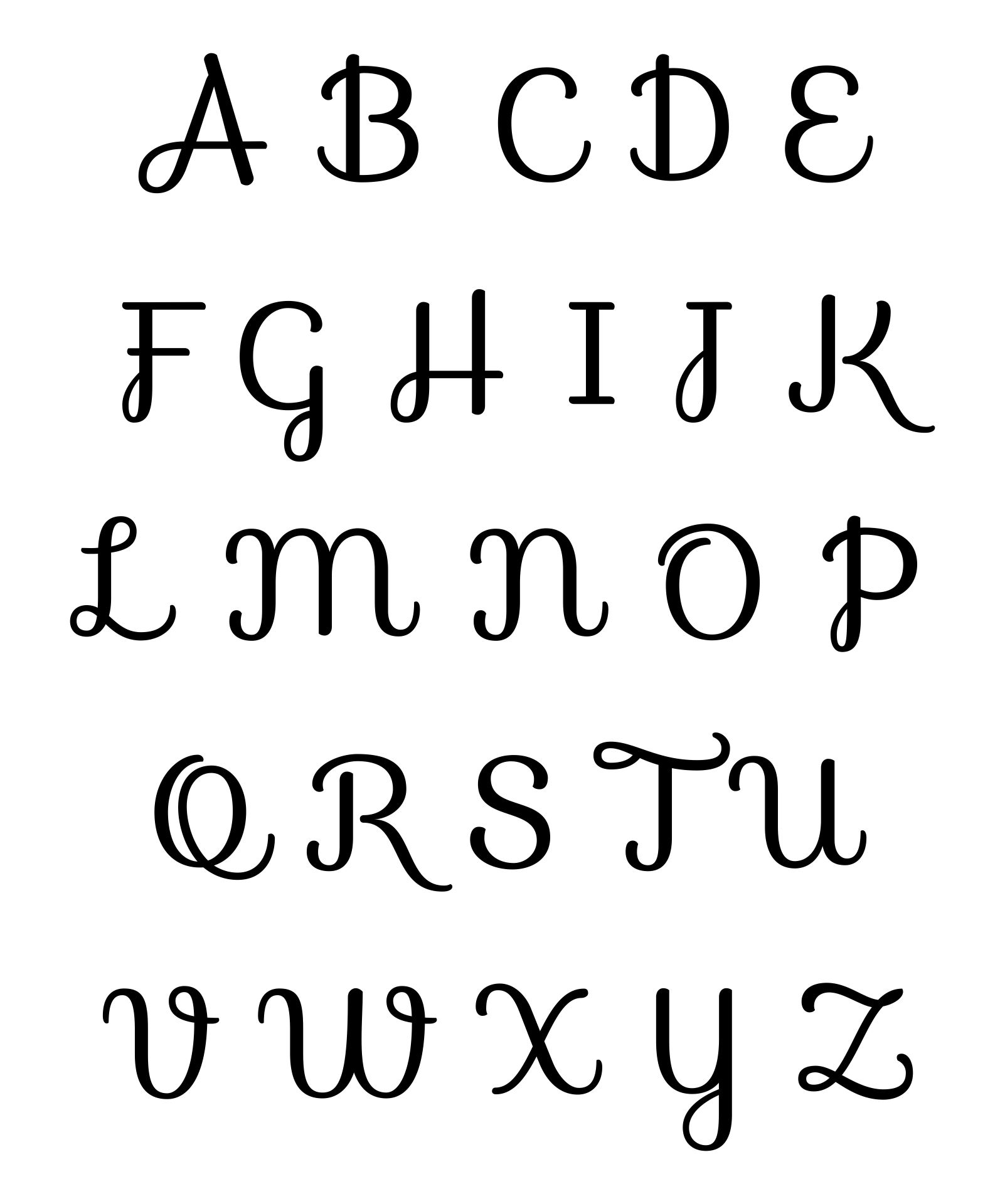 10 Best Free Printable Fancy Alphabet Letters Templates 
