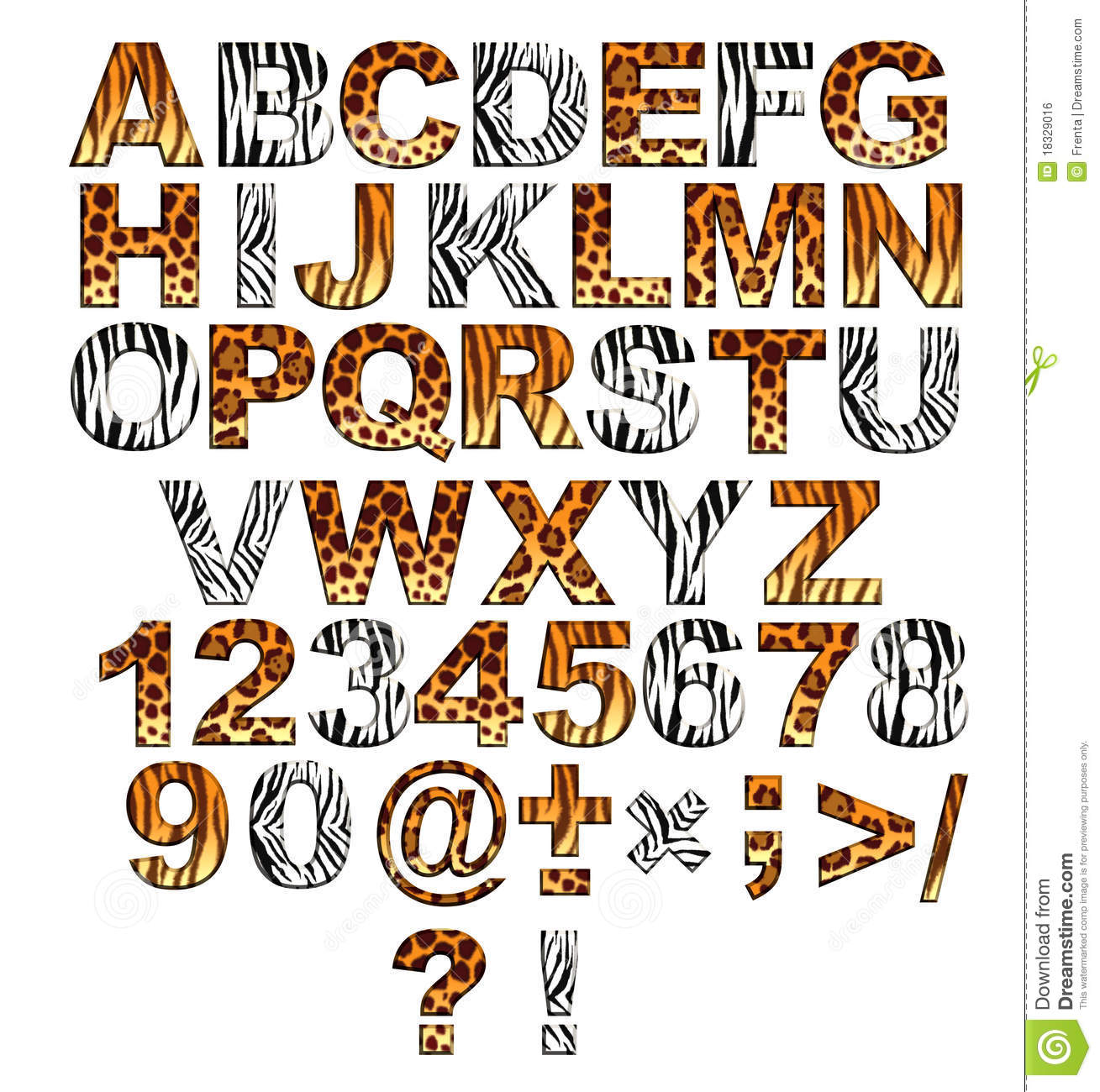 10 Safari Animal Font Images Zoo Animal Alphabet Letters 