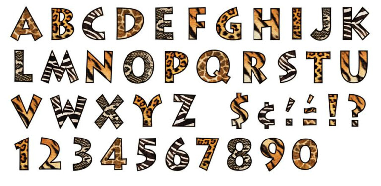 big safari letters