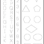 123 Tracing Worksheets Preschool Shape Tracing