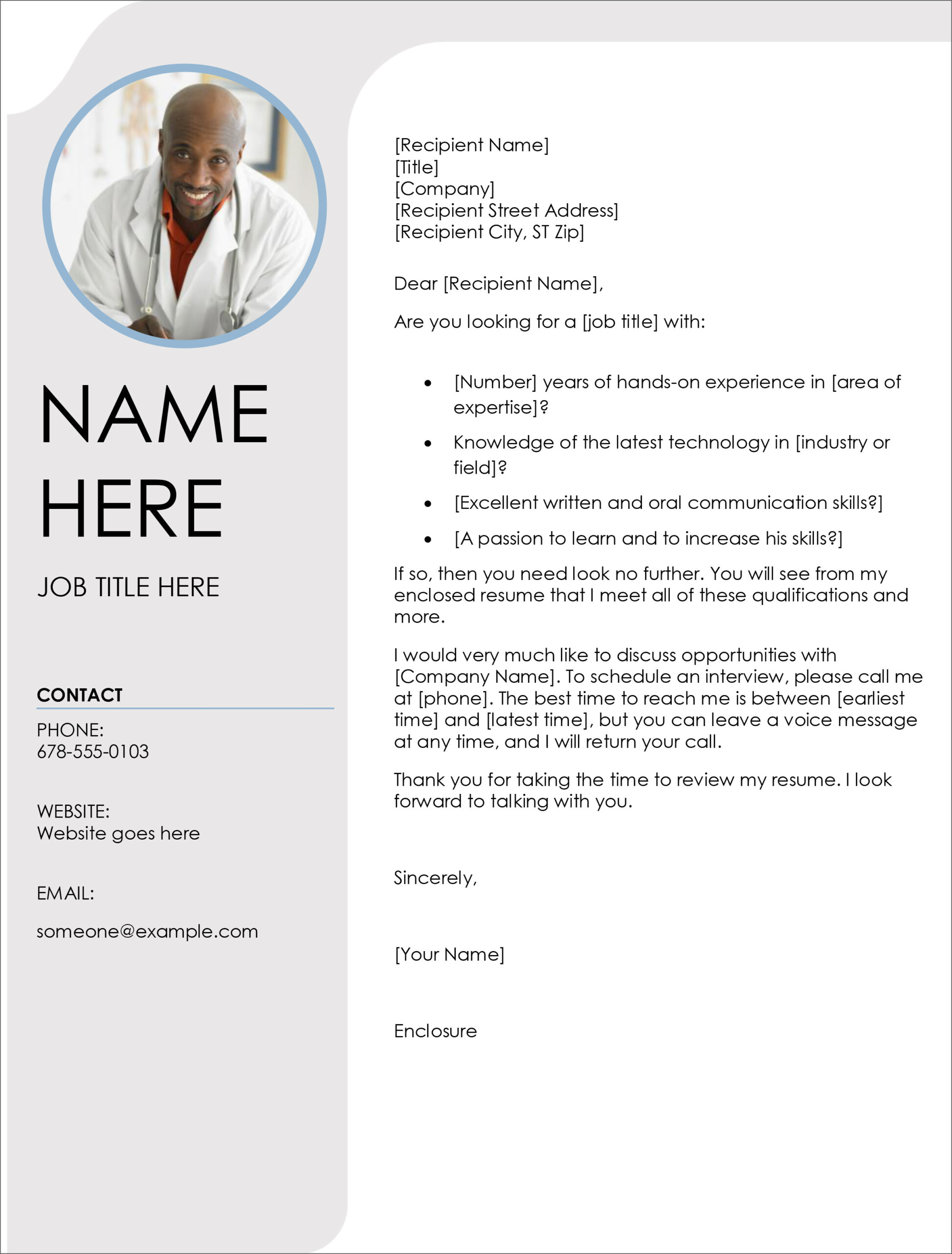 13 Free Cover Letter Templates For Microsoft Word Docx And 