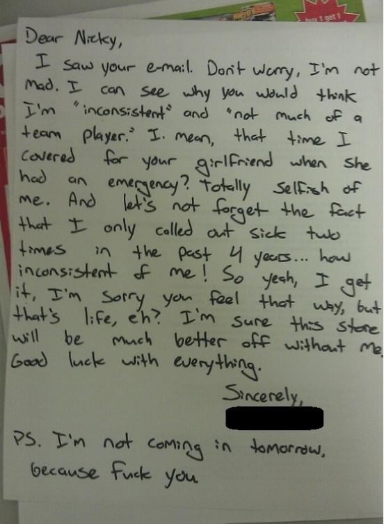 14 Awesomely Hilarious Resignation Letters 3 Gets Right 